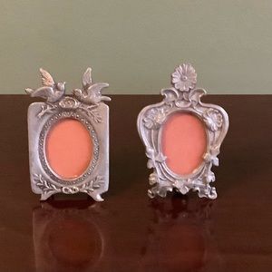 Set of Two Vintage Mimi Pewter Frames